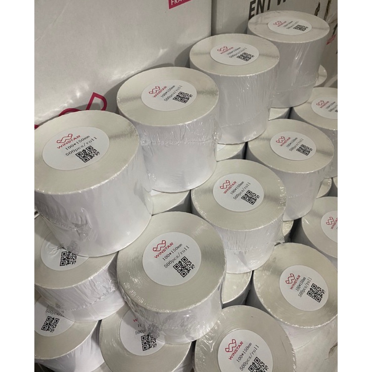 

Hemat Menarik Kertas Thermal StickerLabel sticker thermal 1 x 15 MM Barcode UK A6 Murah