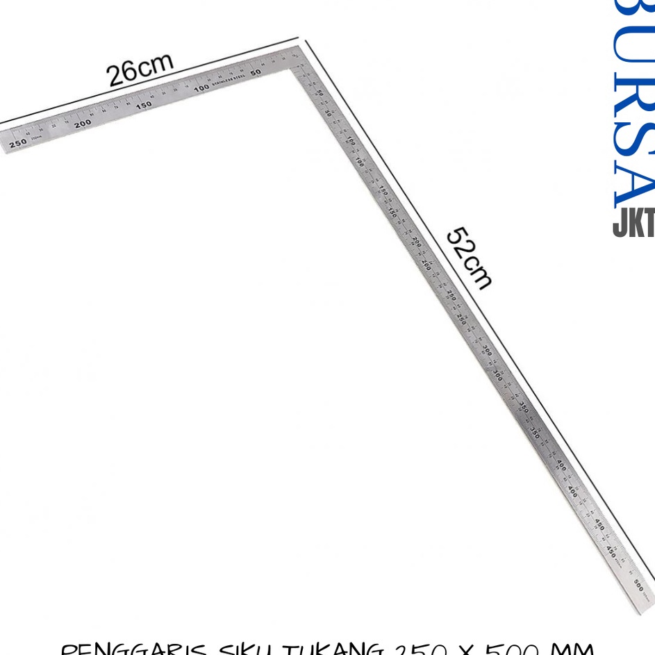

Top Limited PENGGARIS SIKU 9 DERAJAT STAINLESS STEEL 5 CM ALAT PERTUKANGAN DUA SISI PRESISI