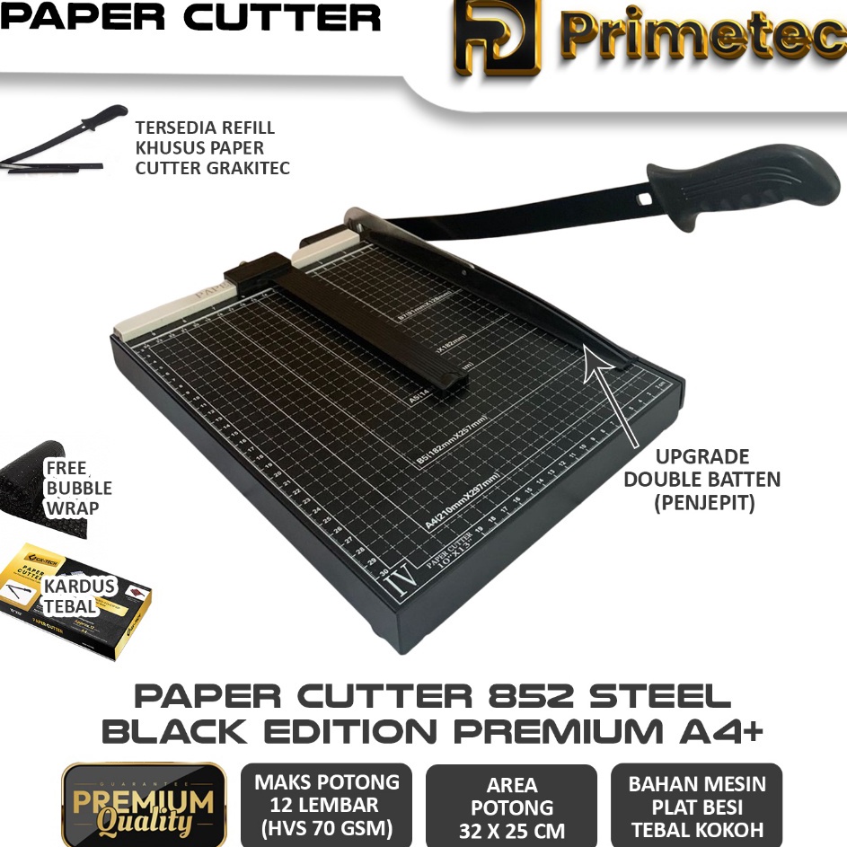 

Stock Limited Paper Cutter A4 Alat Potong Mesin Pemotong Kertas HVS Sticker Dos PVC ID Card Yellow Board Art Paper Vinyl Bontax Camel Kertas