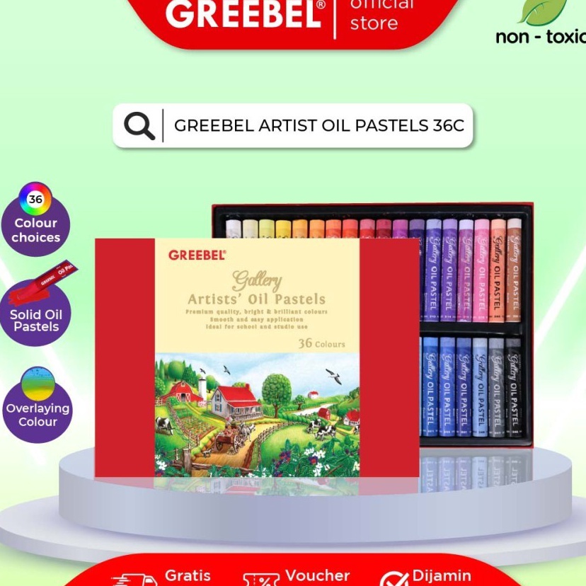 

Penjualan Terpopuler Crayon Greebel Artist Oil Pastel 36 Warna
