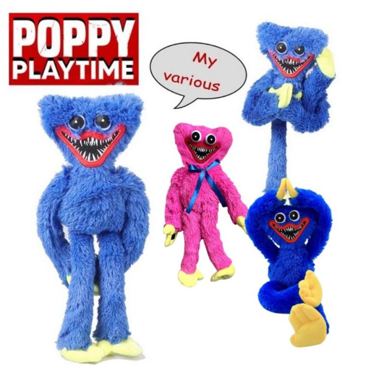 Mainan Boneka Stuffed Plush Karakter Game Huggy Wuggy Poppy Playtime Horror Untuk Hadiah Natal Anak