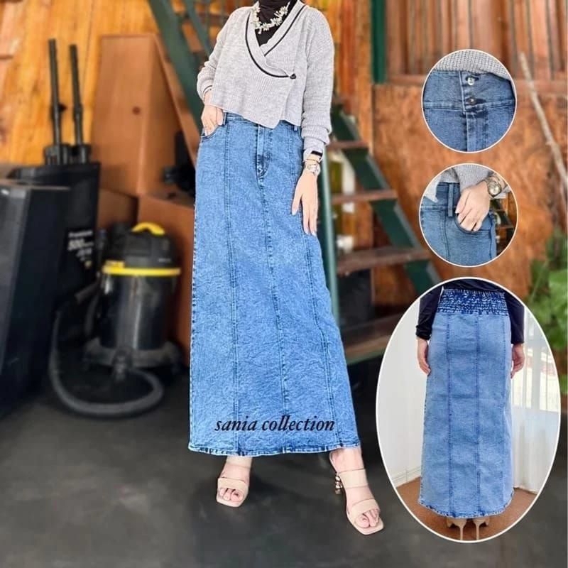 ROK JEANS STRETCH LIST 2 SPAN PREMIUM ORI BY SANIA COLLECTIONS