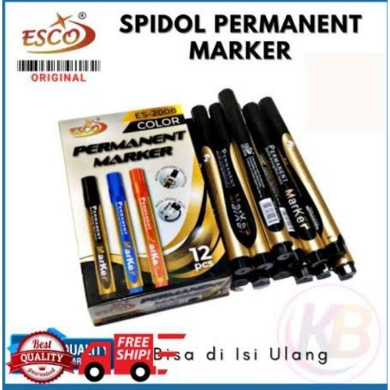 

12PCS SPIDOL PERMANENT MURAH [GROSIR]