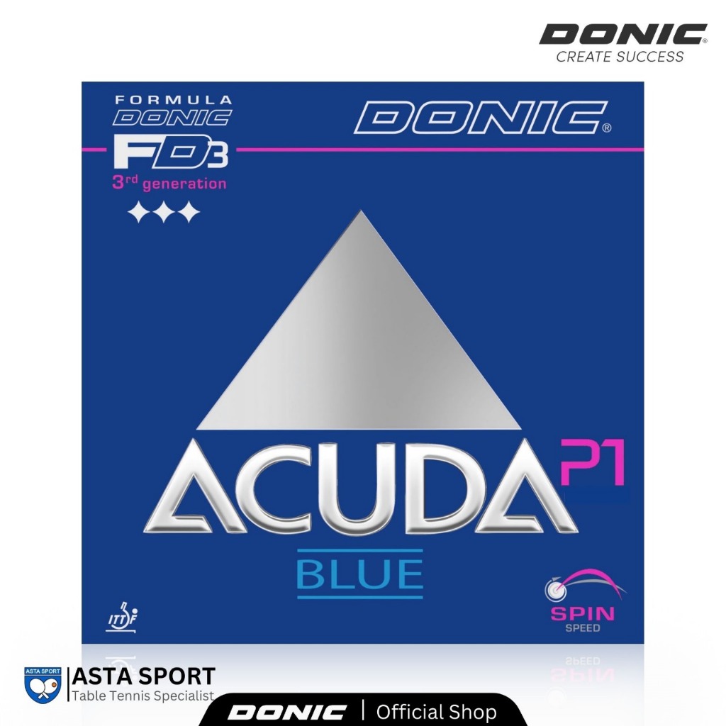 DONIC Acuda Blue P1 Karet Pingpong Rubber Tenis Meja