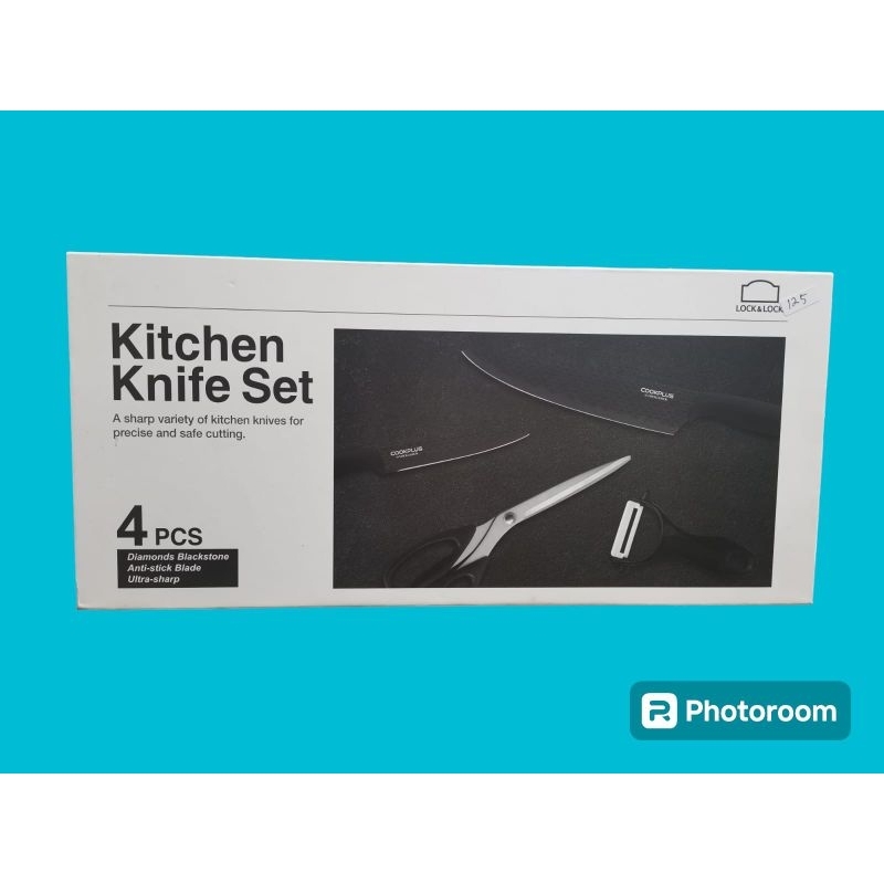 Lock n lock kitchen knife set isi 4 pcs original