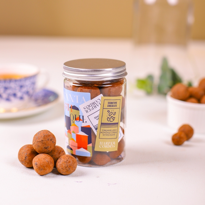 

Caramelized Almond Dark Chocolate - Harper & Cordon