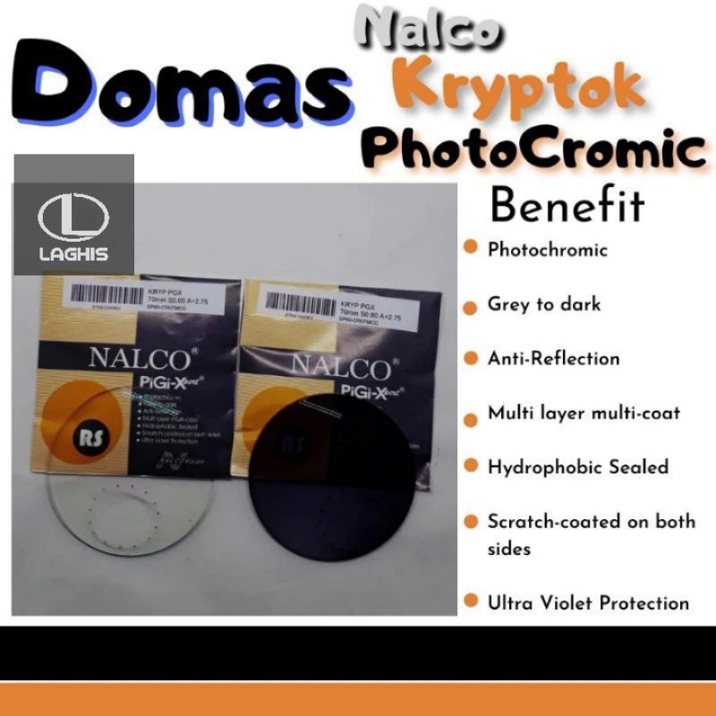 Lensa KRYPTOK PHOTOCROMIC NALCO DOMAS 1.5