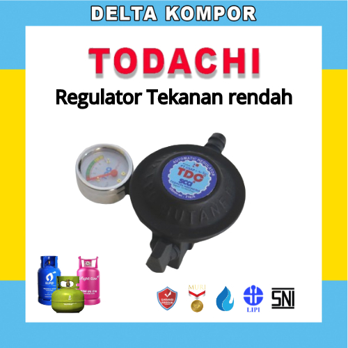 Delta Regulator Kompor Gas Tekanan rendah Todachi Reguler Zink alloy Premium High Quality
