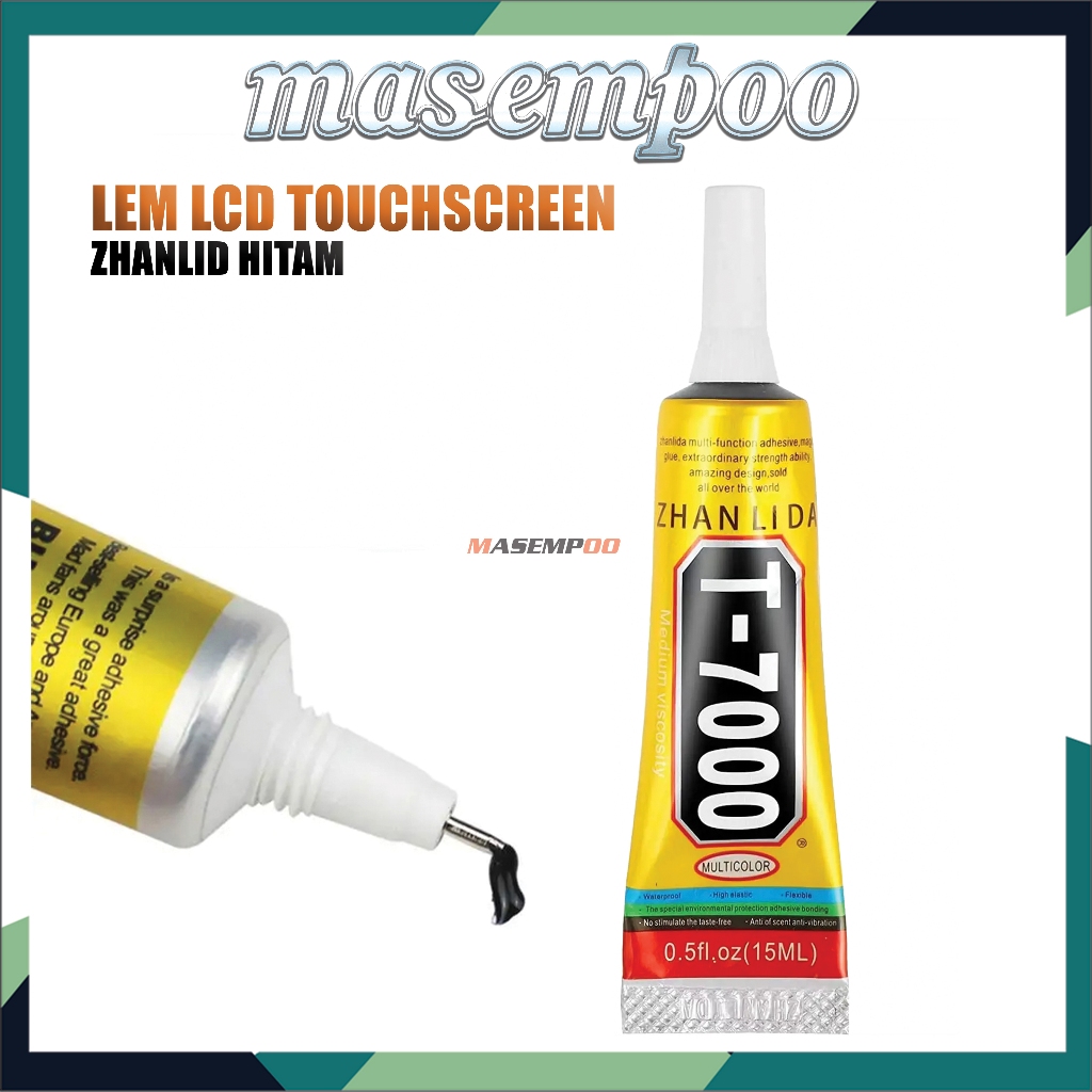 

Lem LCD Touchscreen ZHANLIDA T7000 15ml 50ml 110ml Liquid Glue Optical Lem Hitam Adhesive