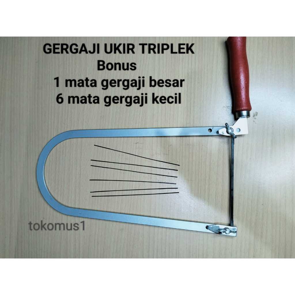 Gergaji Ukir Triplek Pemotong Saw Gagang Gergaji Triplek Akrilik Kerajinan Tangan
