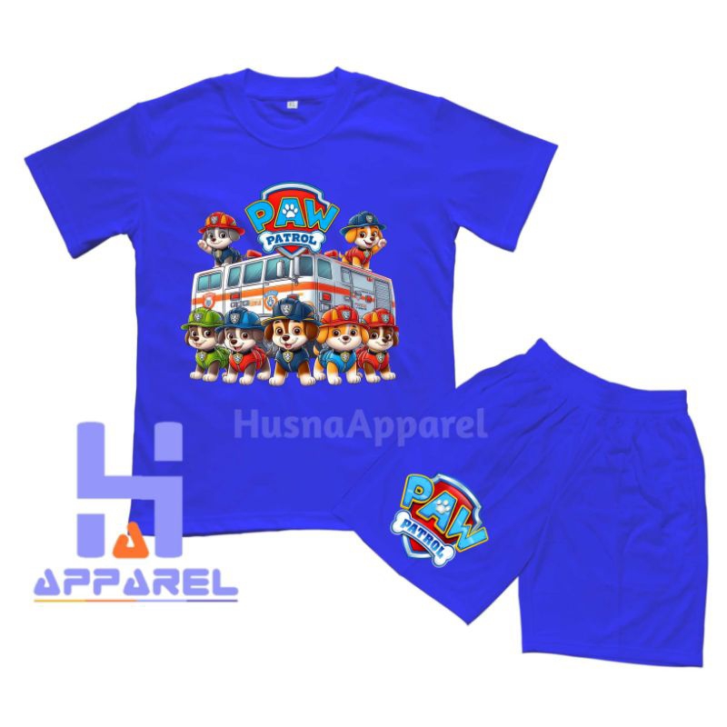 BAJU ANAK KAOS ANAK SETELAN PAW PATROL
