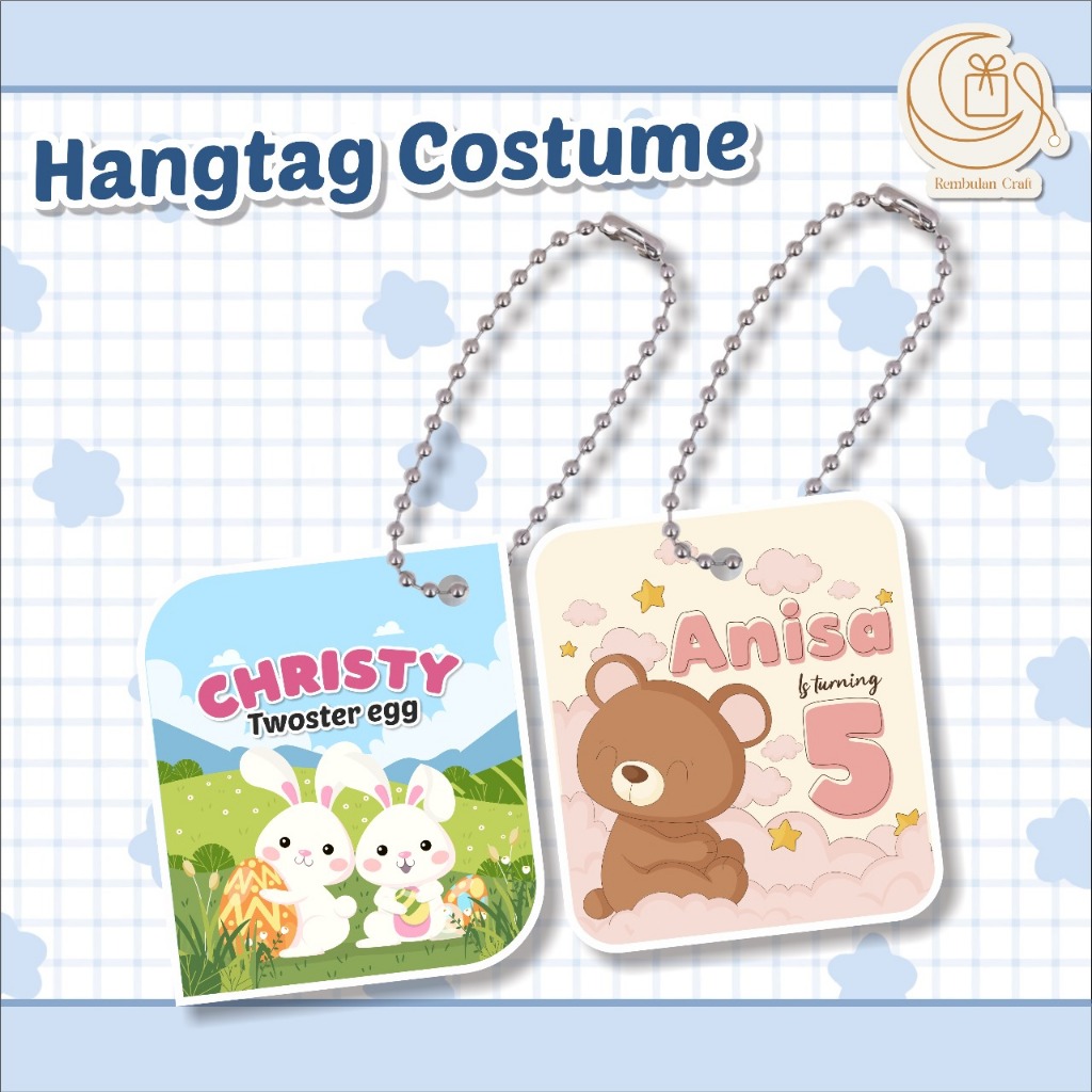 

HANG TAG custom/tali rantai kemiri/souvenir