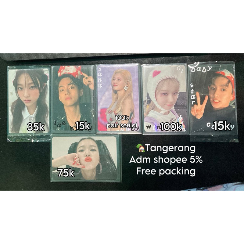 taehyung jungkook dicon no. 7, seulgi guidebook, haerin get up weverse bunny beach bag, winter bunny