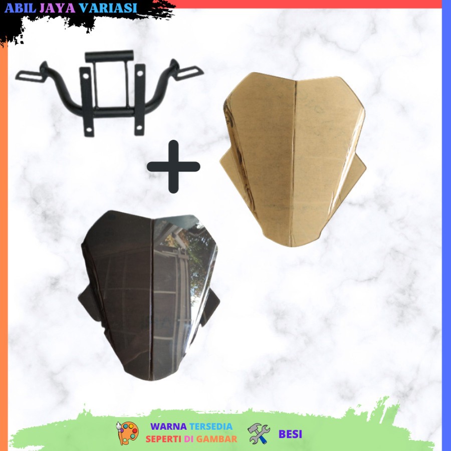 PAKET BREKET VISOR 40CM YAMAHA JUPITER MX BRACKET VISOR PLUS VISOR E40