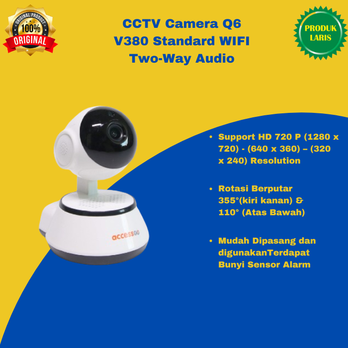 Kamera Cctv V380 1080p HD Kamera Pengintai CCTV Wireles Wifi 3 Antena Camera - IP CAM - CCTV V380 Pr