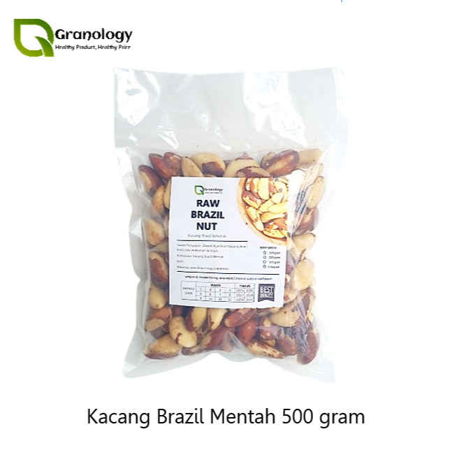 

(RAW) Kacang Brazil Mentah / Raw Brazillian Nut - 500 gram