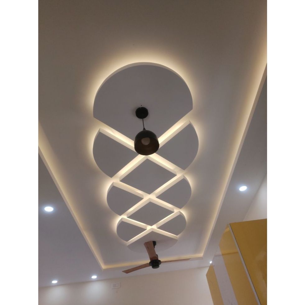 Plafon Gypsum Aesthetic mewah terpasang jasa dan material