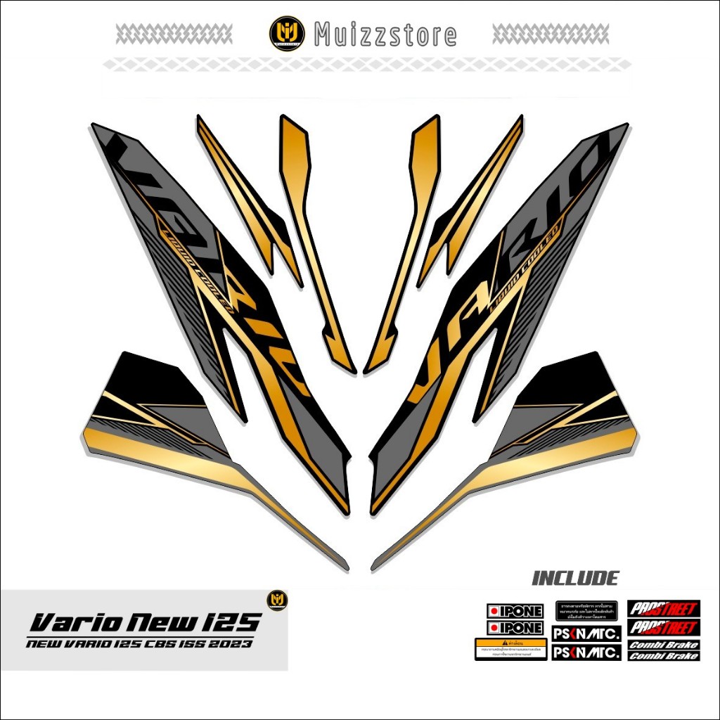 STRIPING VARIO NEW 125 / MOTIF 35 / STICKER VARIO NEW 125 CBS ISS / 2018 - 2021 / MUIZZSTORE