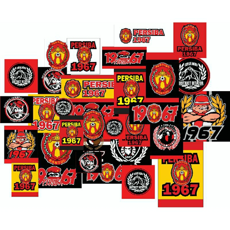 

24pcs stiker persiba bantul yess