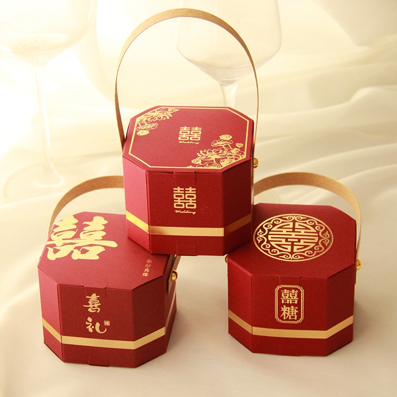 Abubu - Kotak Sangjit Shuangxi Wedding Pernikahan Kue Souvenir / Paper Bag Sangjit /Box Lamaran Cake