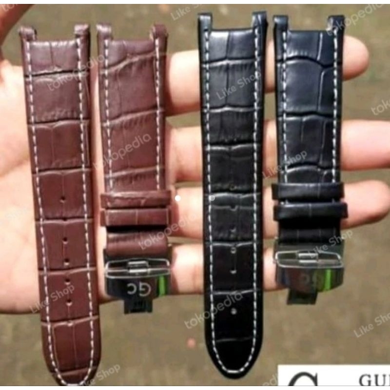 Tali strap jam tangan GC guess collection leather kulit pria 22mm