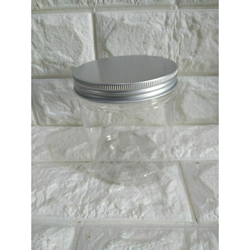 Toples Jar 500ml Tutup Alumunium Silver