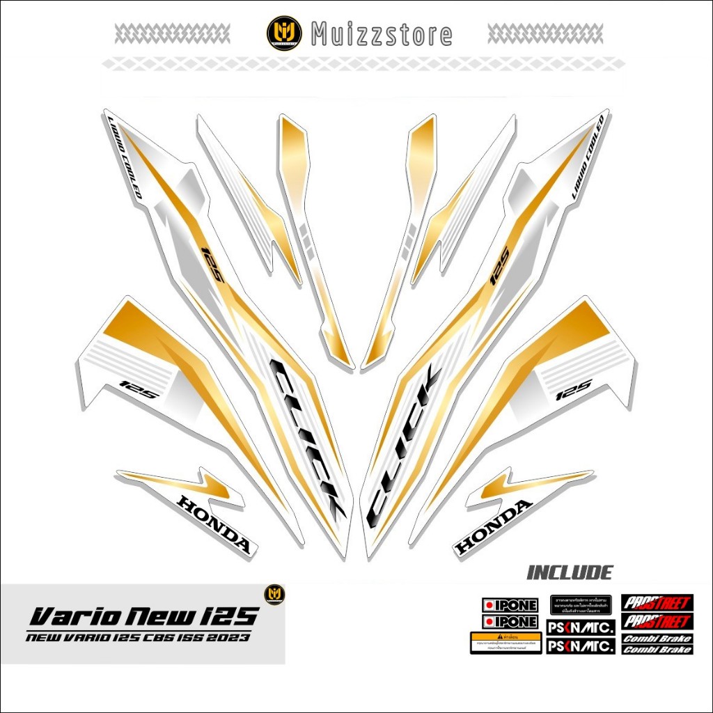 STRIPING VARIO NEW 125 / MOTIF 57 / STICKER VARIO NEW 125 CBS ISS / 2018 - 2021 / MUIZZSTORE