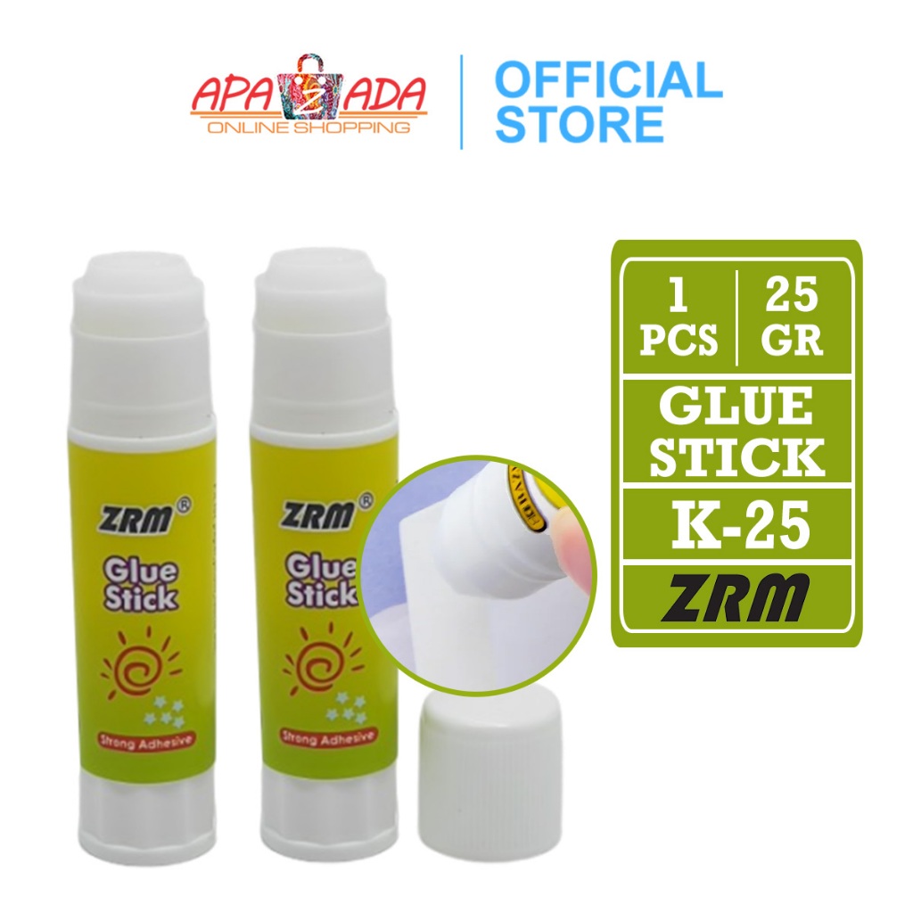 

Apazada - Lem Glue Stick 25gr [1 Pcs] / Lem Stik Kertas / Lem Batangan Bening Prakarya