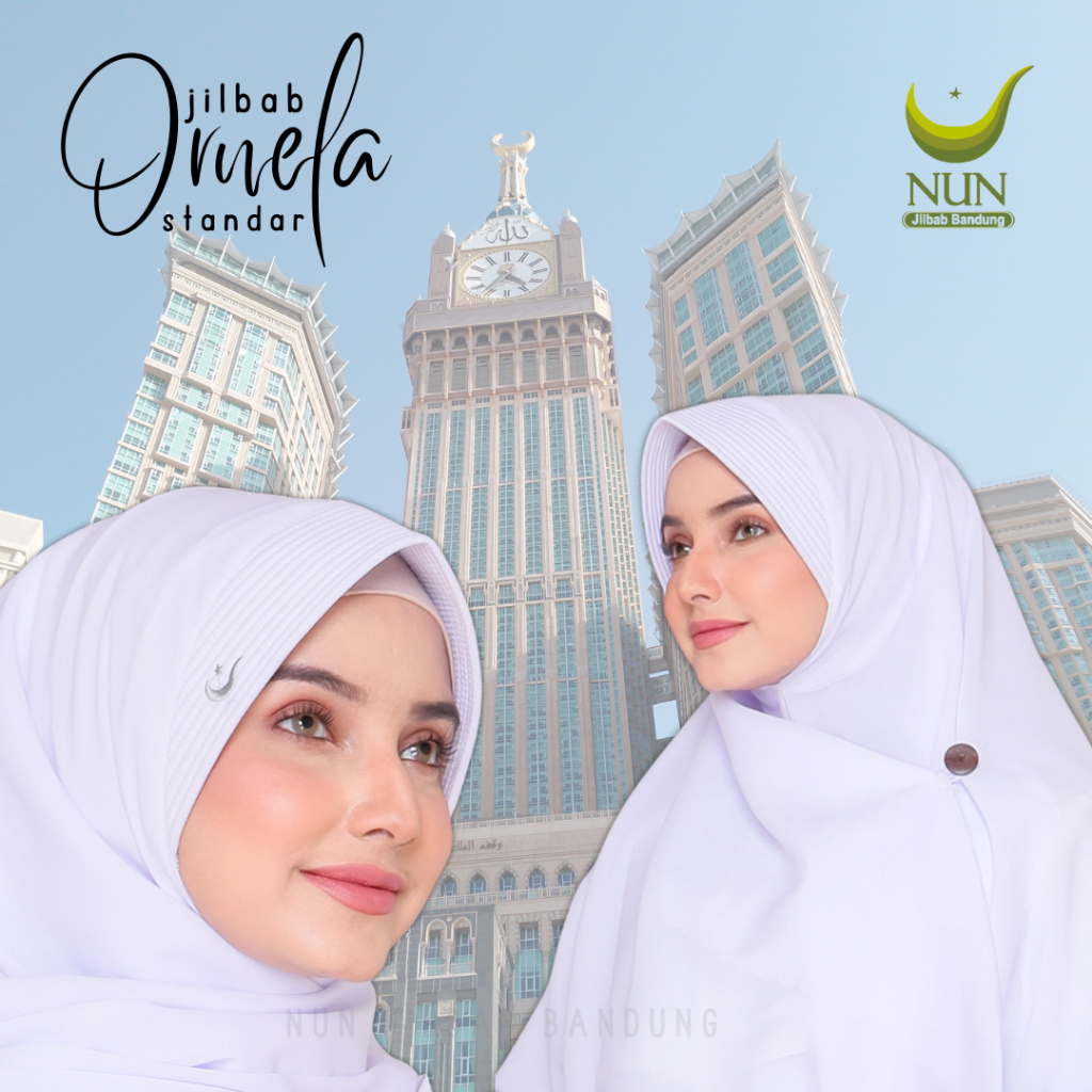 RK (WARNA 2) Jilbab Ornela NUN JILBAB/ jilbab instan / kerudung instan / kerudung pet antem /
