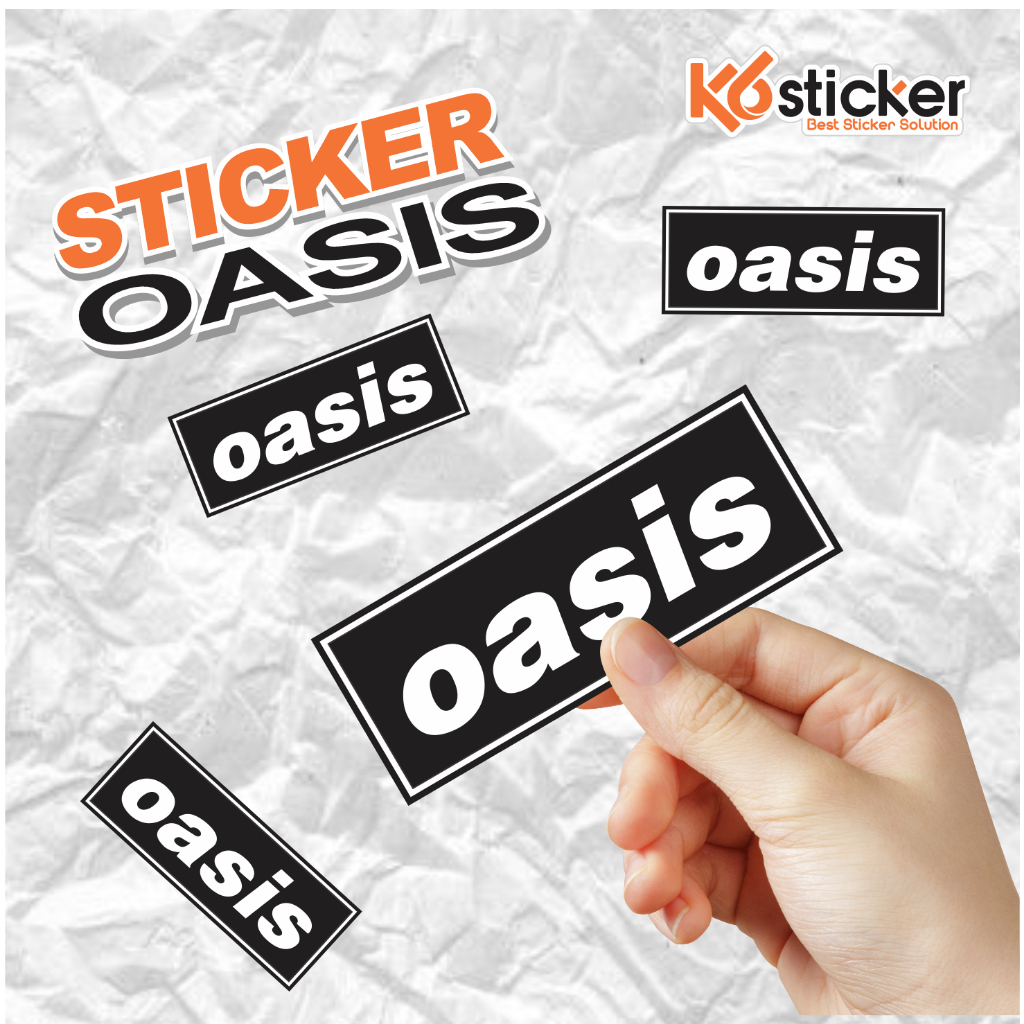 

Sticker oasis stiker distro logo band oasis