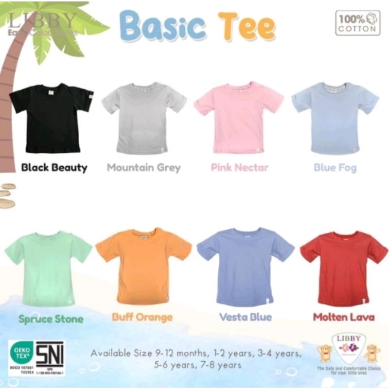 BAJU LIBBY ANAK BASIC/ BAJU POLOS LIBBY