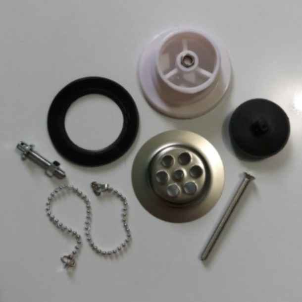 Saringan wastafel afur stainless besi pembuangan cuci piring 11/2 11/4