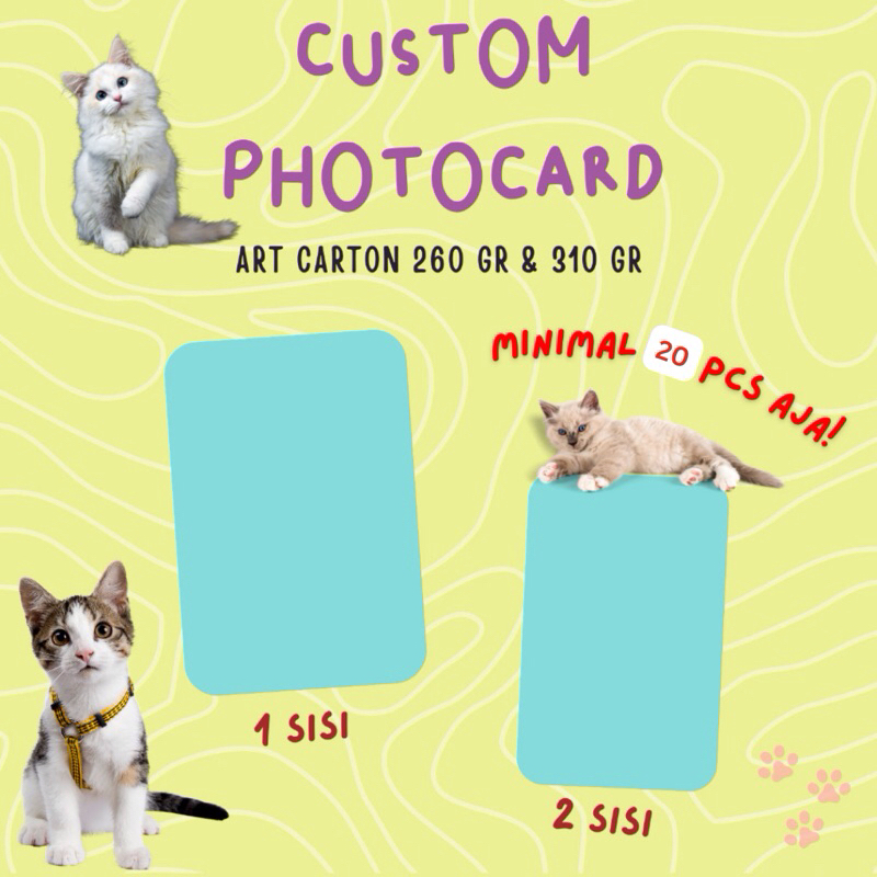 Custom Photocard Glossy & Doff 