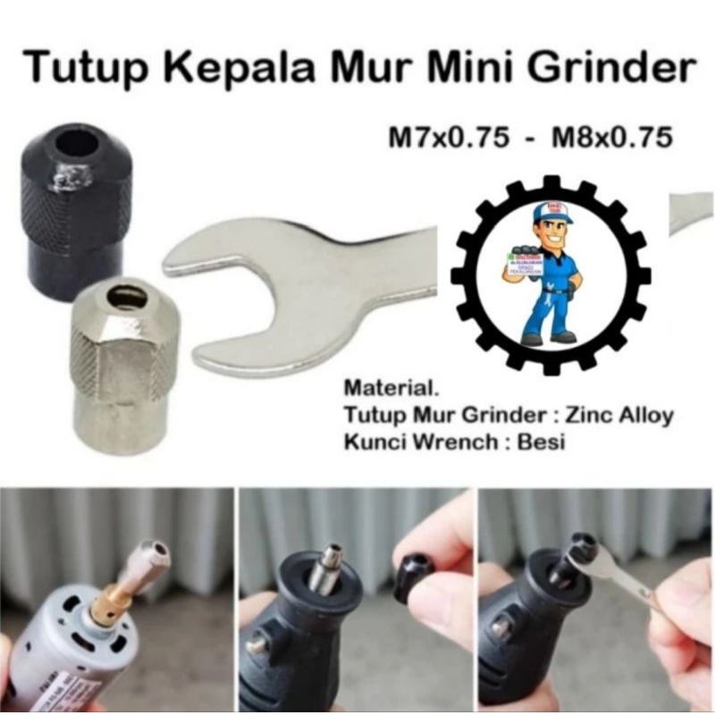 Kepala Bor Mini Grinder Penjepit Chuck Collet