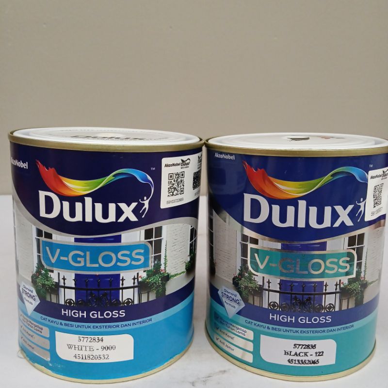 CAT KAYU/CAT BESI/CAT KAYU DAN BESI/CAT KAYU DAN BESI INTERIOR/CAT KAYU DAN BESI DULUX V-GLOSS HIGH 