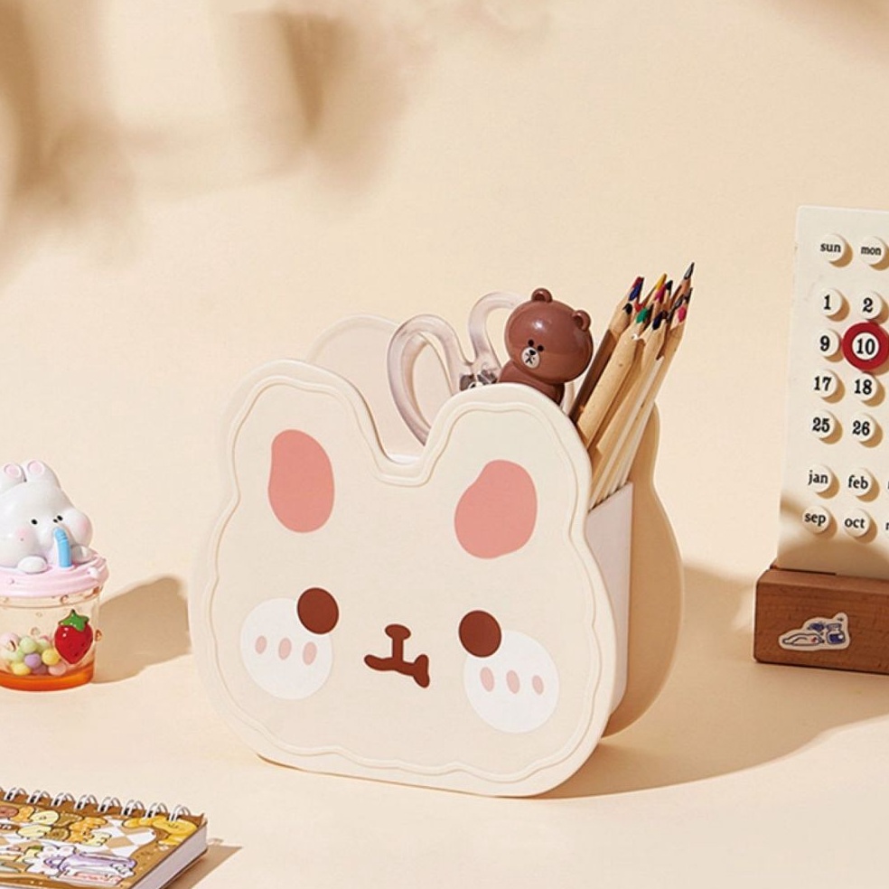 

KODE V35I 99KHOME Tempat Pensil Meja 2 Sekat Kotak Penyimpanan Alat Tulis Wadah Pulpen Lucu Plastik Serbaguna H96