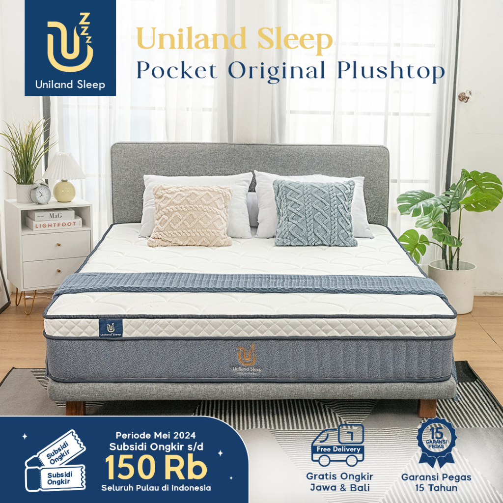 Uniland Sleep 180x200 / King Size / Ukuran No 1 / Kasur Busa / Pocket Spring