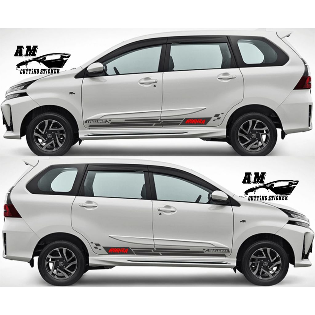 STIKER LIST MOBIL TOYOTA AVANZA STIKCER LIST BODY SAMPING MOBIL AVANZA