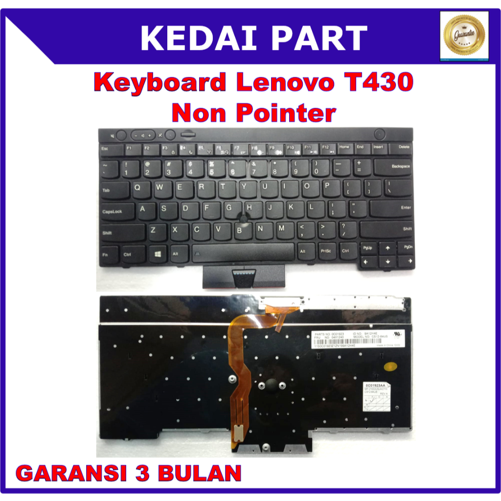 Keyboard Lenovo Thinkpad T430 T430i T430S T530 T530i X230 Pointer Backlight Backlite