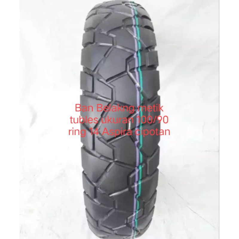 Ban Belakang Semi Aspira Trail ukuran 100/90 ring 14 seken