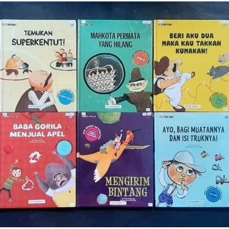 PAKET KOLEKSI 12 SERI GENIUS MATEMATIKA/LINDA CAROLINA/GRAMEDIA 2008