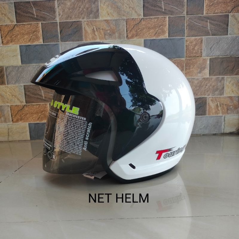 HELM BMC 380 TOURING SOLID WHITE GRATIS BUBLE WRAP