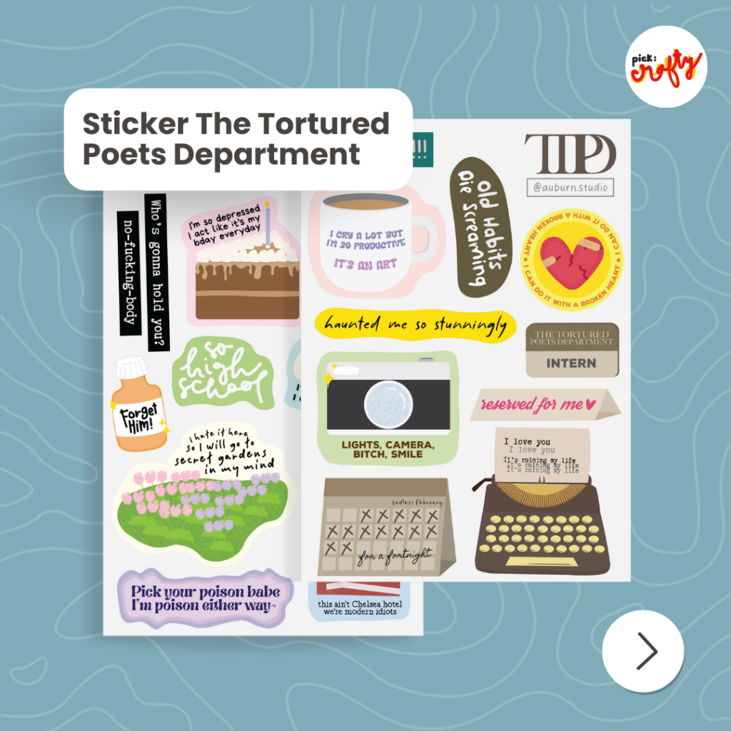 

Sticker Taylor Swift - The Tortured Poets Department (TTPD)
