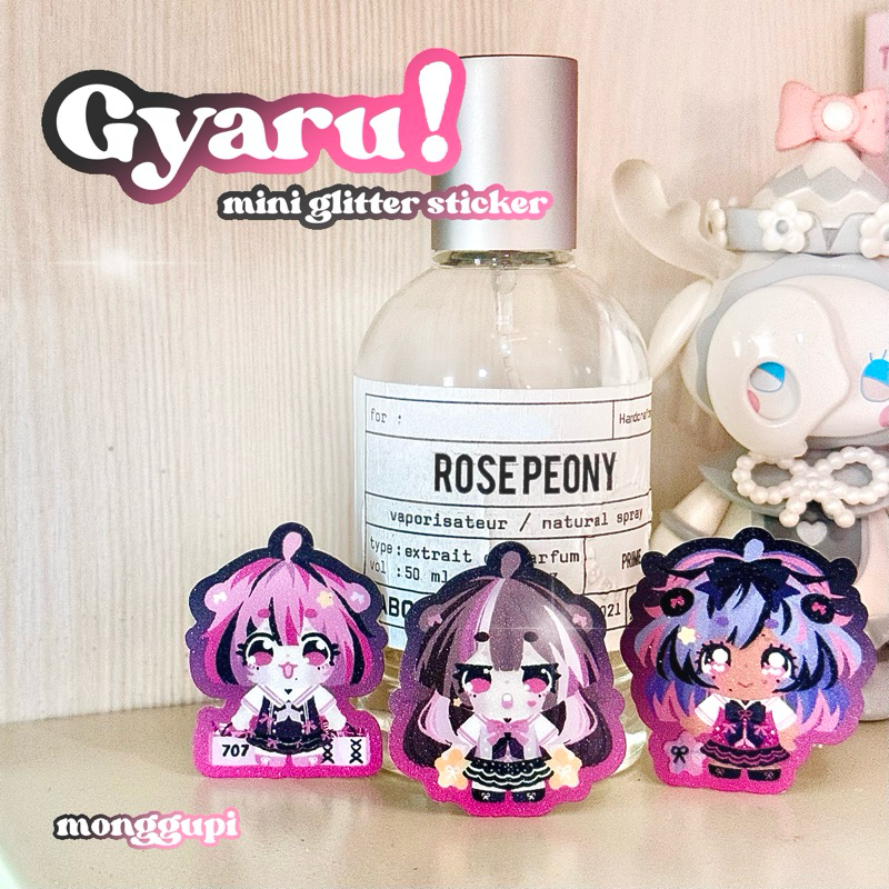 [ monggupi ] gyaru girls  original glitter sticker