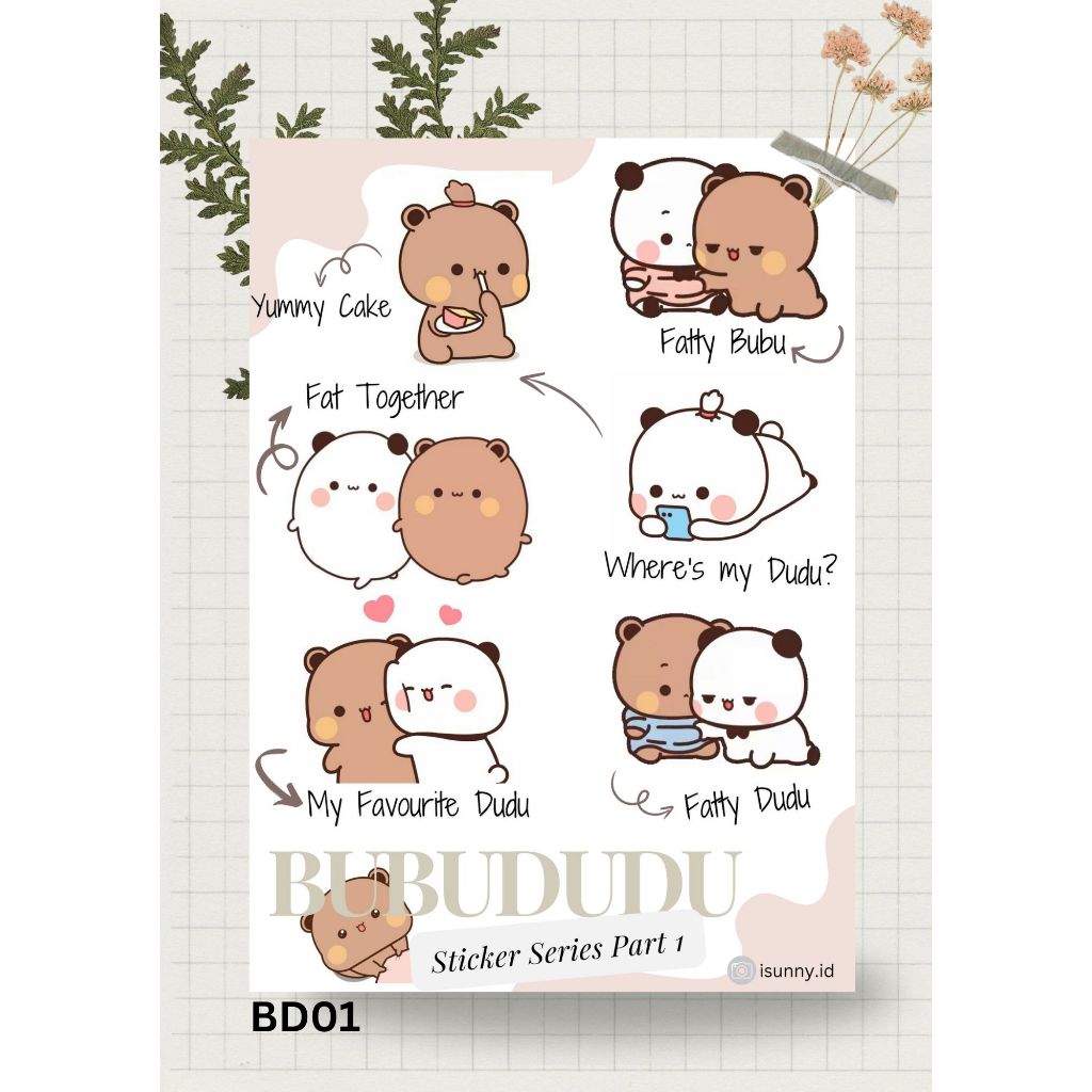 

Bubududu Stiker Vnyl Lucu