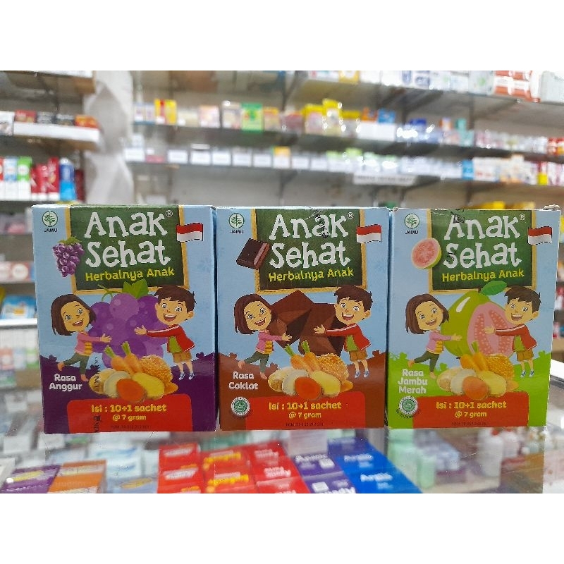 

Anak Sehat Herbalnya Anak 1box isi 10+1 sachet