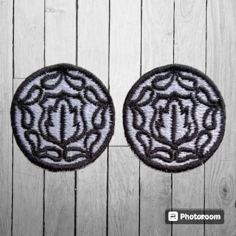 monogram bordir satpam sepasang