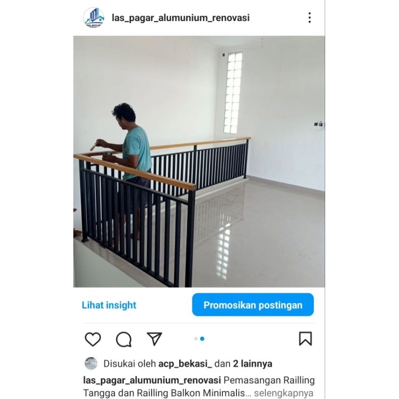 Railling Tangga, Railing Tangga, Raling Tangga, Reling Tangga, Pegangan Tangga, Railing Balkon, Rail