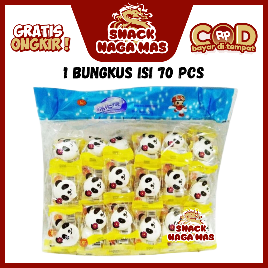 

Ay00! Marshmallow Panda Naraya Fu Pai Yuan 1 Bungkus 70 Pcs