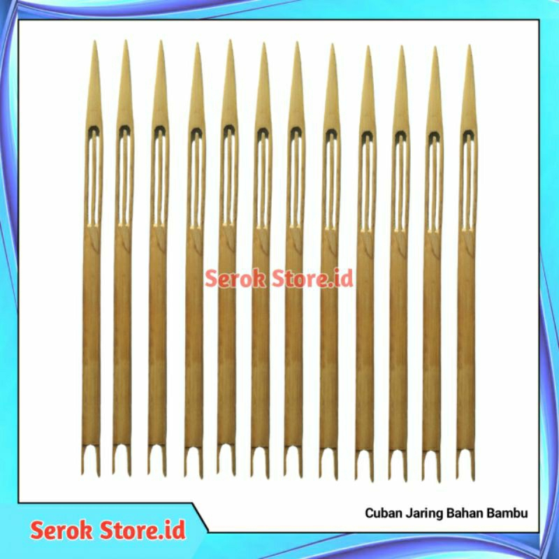 alat rajut jaring / cuban / bahan bambu / alat merajut benang jaring / coban